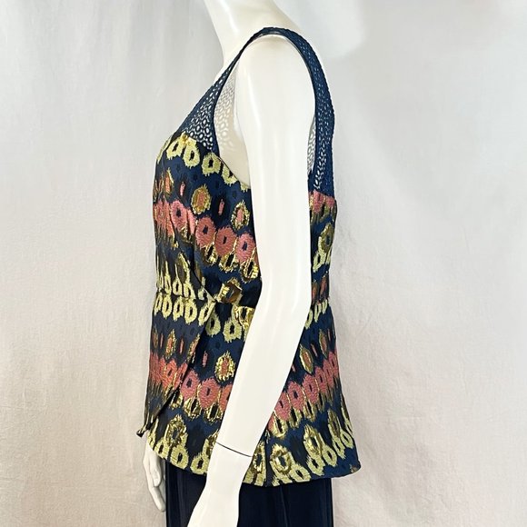 Peplum Top With Metallic Accent | Anthropologie (NWT) - Picture 2 of 7